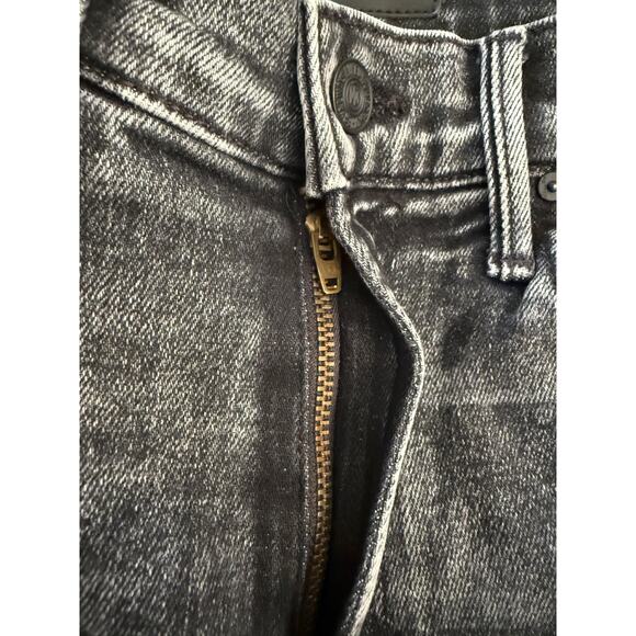 Mother Jeans Womens 24 Black High Waisted Rascal Ankle Snippet Train Stops Denim - Picture 5 of 9